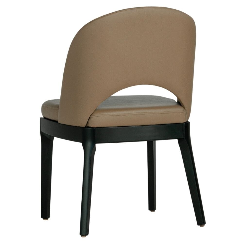 Lily Modern Beechwood Chair in Black Finish