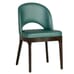Lily Modern Beechwood Chair in Brown Finish