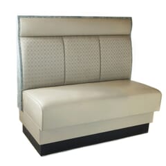 Three Channel Back Laminate Trim Booth with Headroll