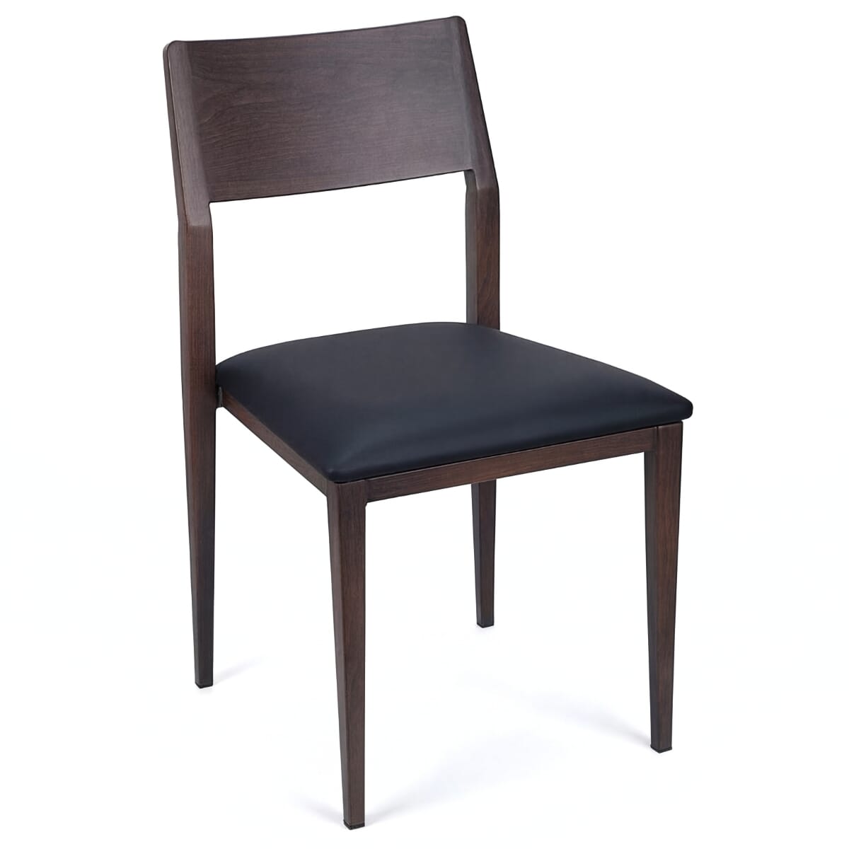 Walnut Steelgrain Panel Back Restaurant Chair