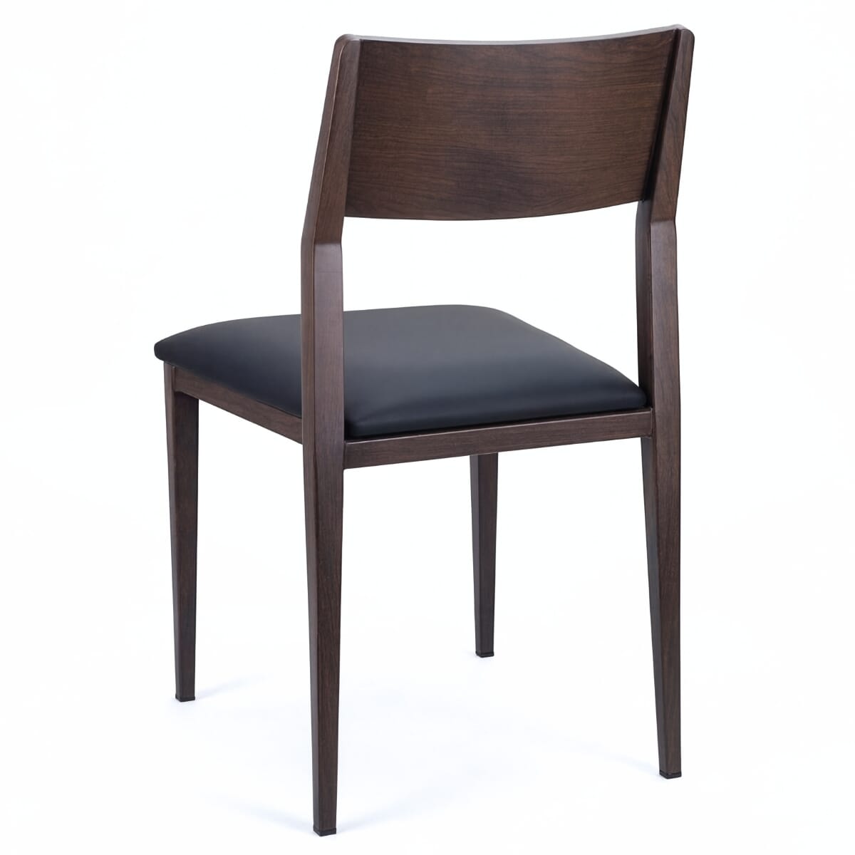 Walnut Steelgrain Panel Back Restaurant Chair