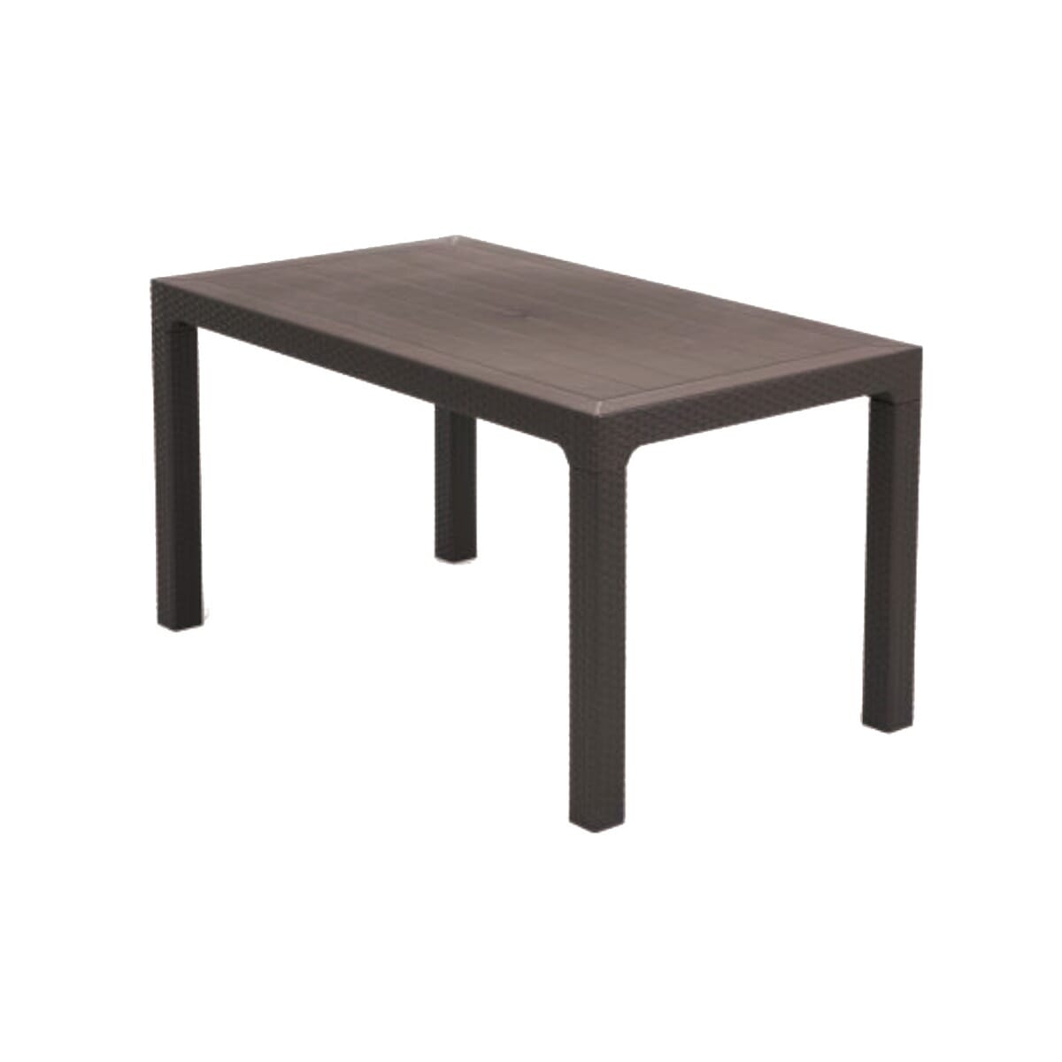 Arizona Indoor/Outdoor Resin Complete Table in Brown