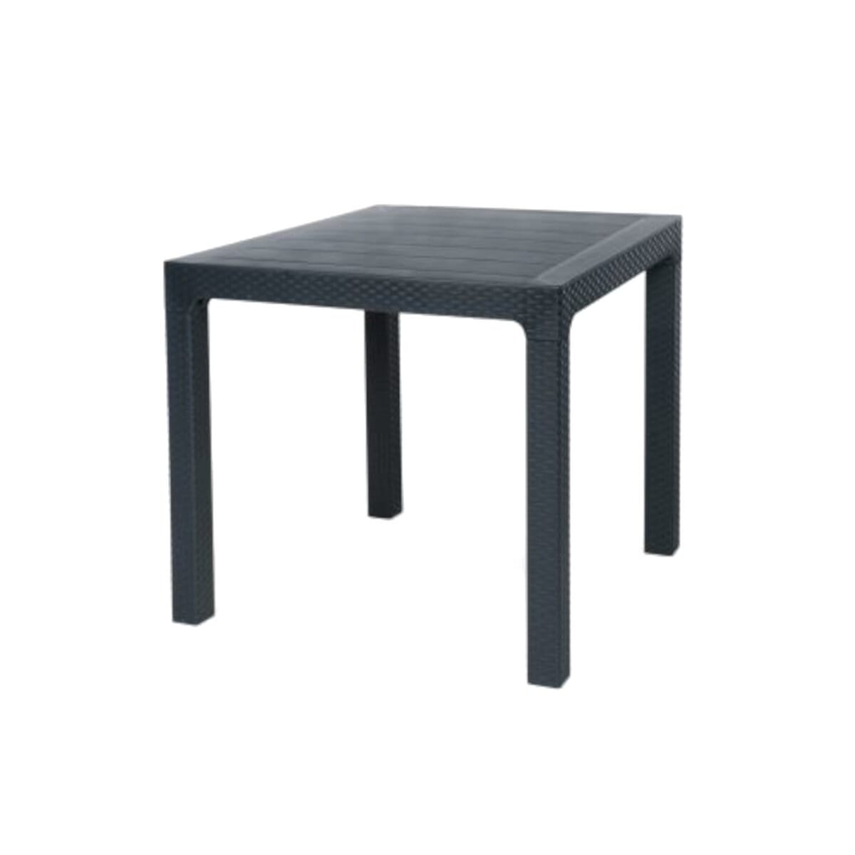 Arizona Indoor/Outdoor Resin Complete Table in Dark Grey