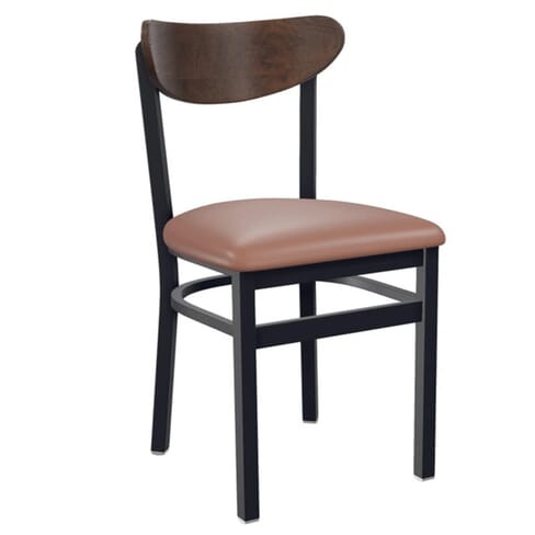 Metal Kidney Side Chair