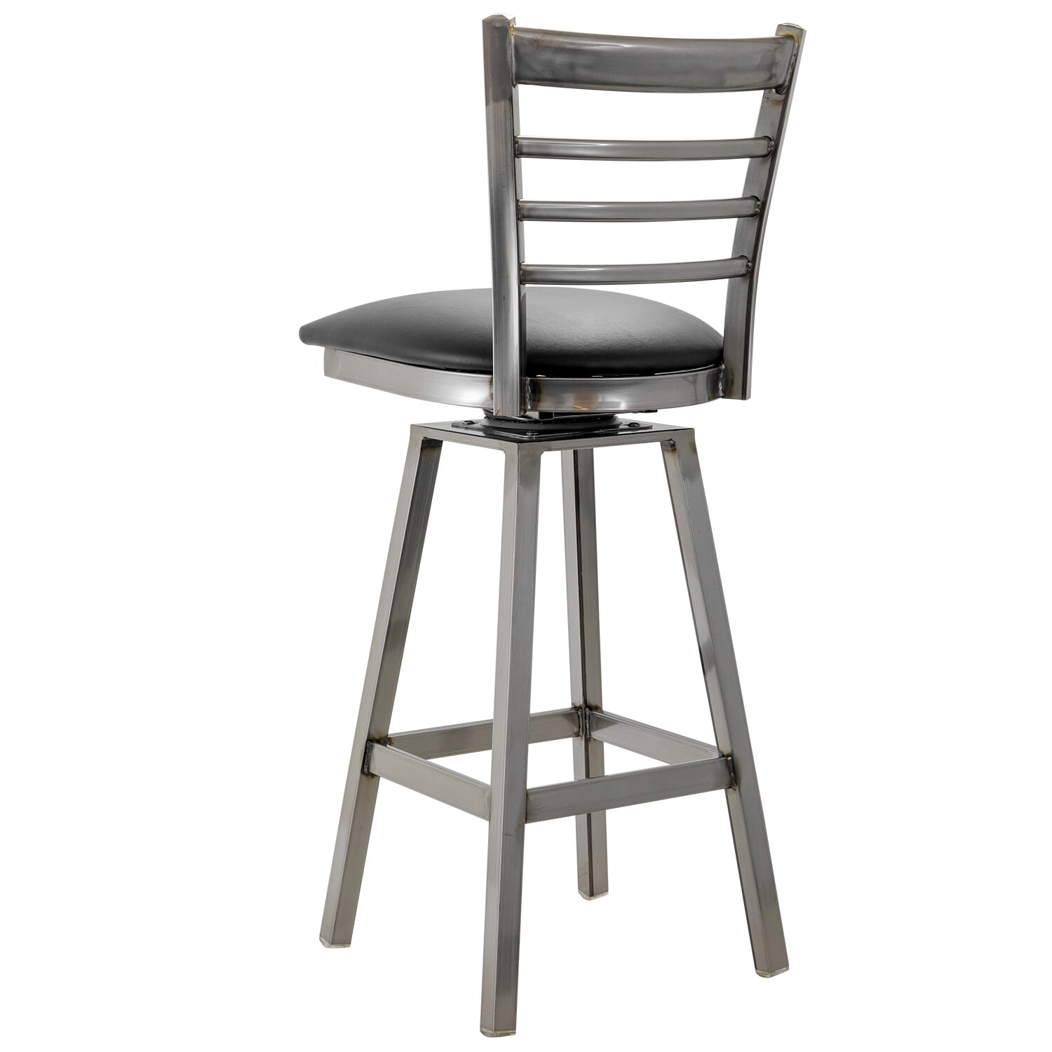 Metal Ladder Back Swivel Barstool