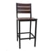 Walnut Reclaimed Wood Ladder Back Restaurant Bar Stool