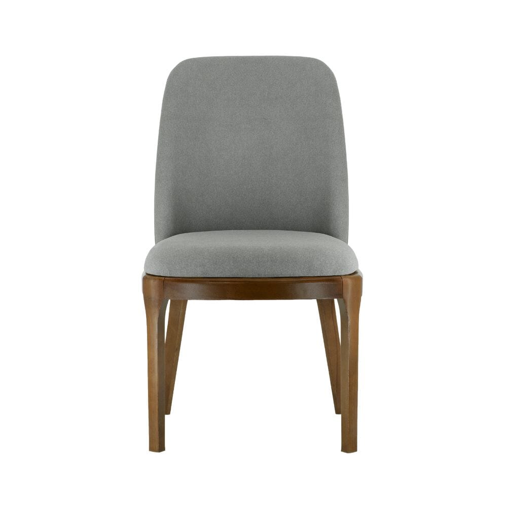 Custom Upholstered Walnut Finish Townsend Commercial Dining Chair