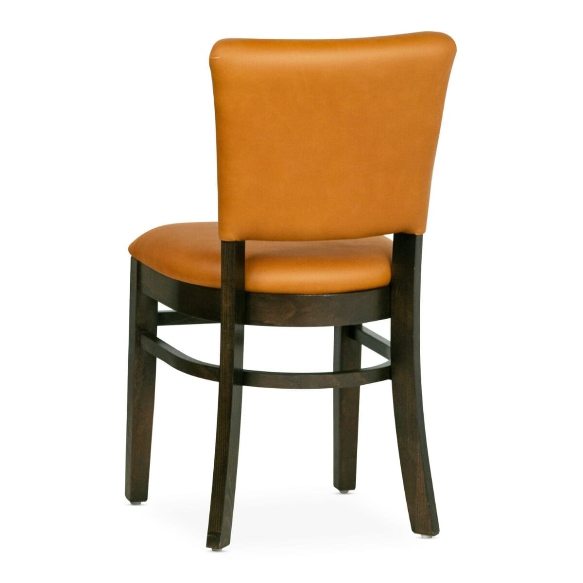 Fully Upholstered Beech Wood Restaurant Chair with Custom Vinyl