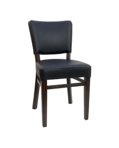 Fully Upholstered Westwood Restaurant Chair - Black Vinyl
