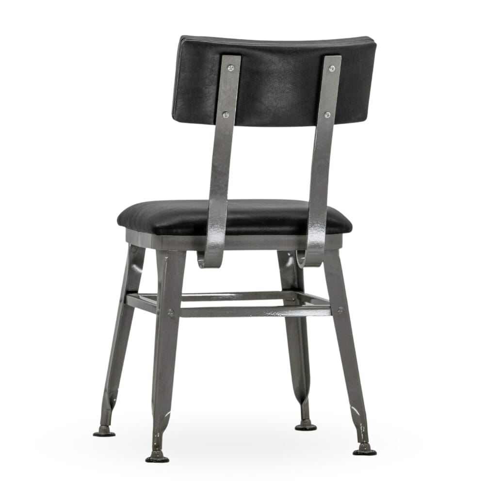 Fully Upholstered Steel Frame Restaurant Chair