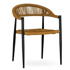 Sabbia Stackable Indoor/Outdoor Commercial Chair with Tan Seat and Back