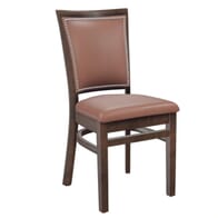 Fully Upholstered Lattice Side Chair with Nailhead Trim