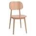 front view of Lola wood side chair