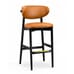 Ruby Modern Black Finish Wood Restaurant Bar Stool