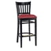 Vertical-Back Commercial Bar Stool