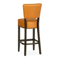 Fully Upholstered Custom Commercial Dining Bar Stool with Nailhead Trim