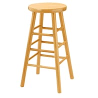 Cherry Wood Traditional Backless Barstool