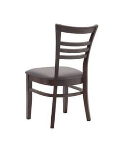 Espresso Wood Olson Ladder Back Commercial Dining Chair