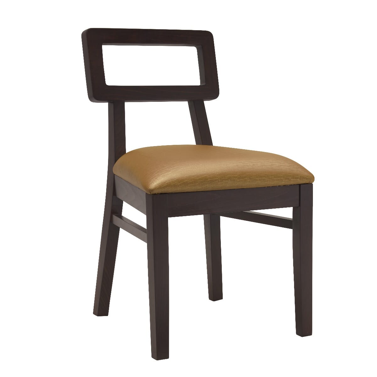 Walnut Wood Open Back Restaurant Chair