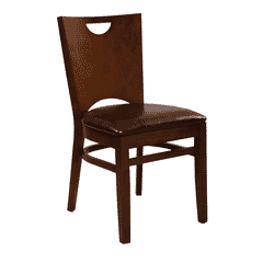 Chloe Solid Beech Wood Commercial Chair With Upholstered Seat