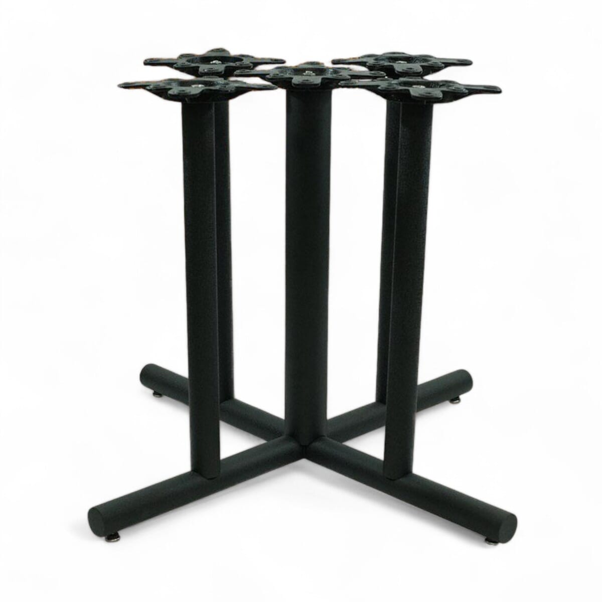 Black Five-Column X-Base for Restaurant