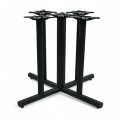 Black Five-Column X-Base for Restaurant