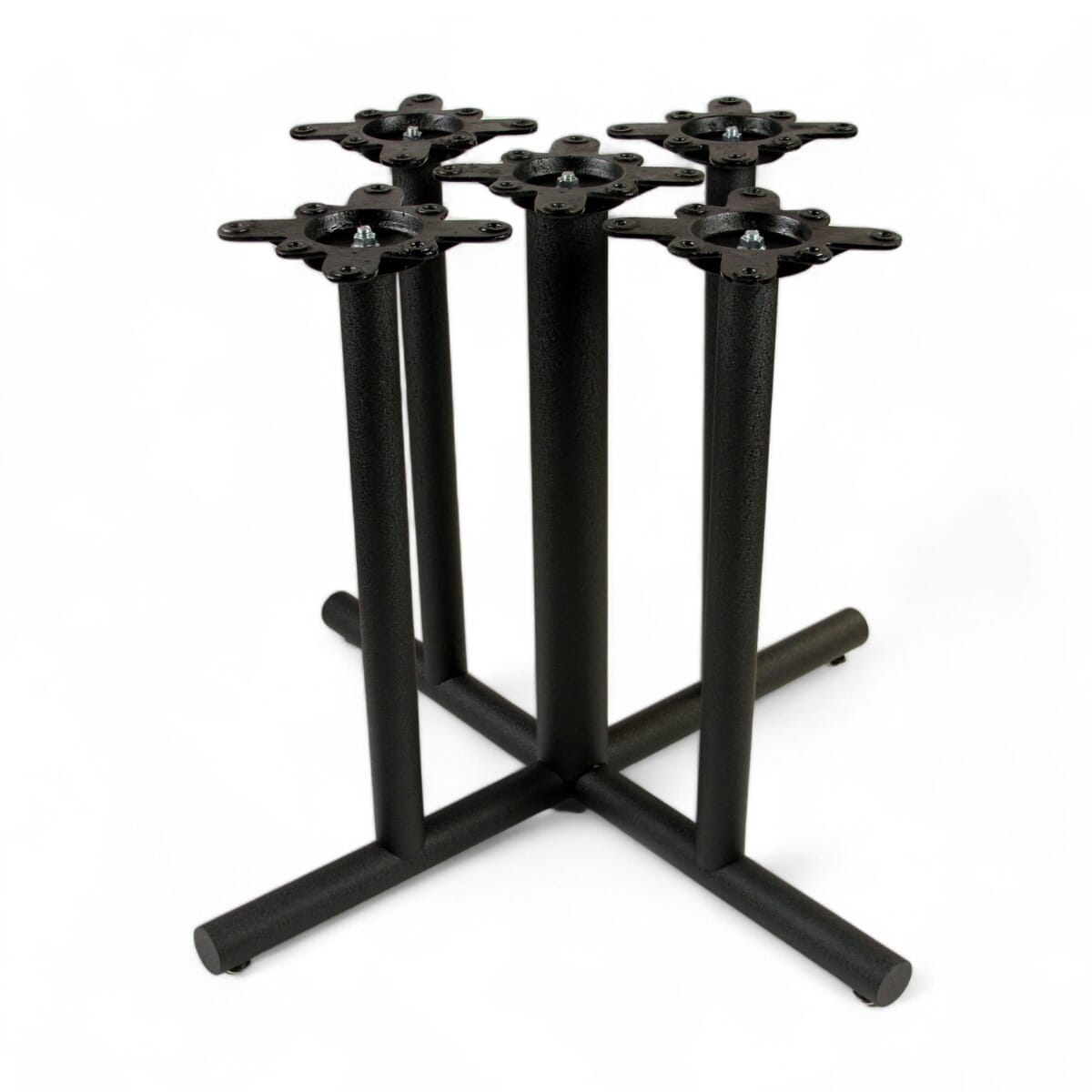 Black Five-Column X-Base for Restaurant