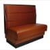 Three Horizontal Channel Wood Panel Booth
