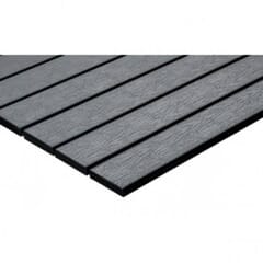 Black Synthetic Teak Wood Patio Table Top