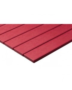 Round Red Synthetic Teak Wood Patio Table Top - 1 Lot of 10 Table Tops 