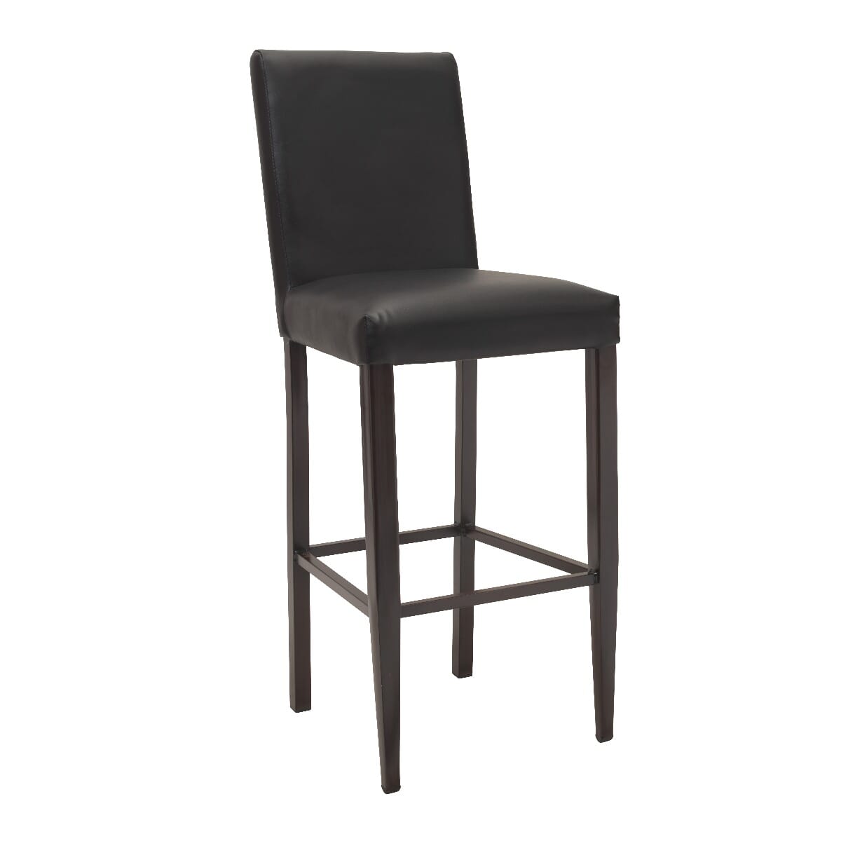 Fully Upholstered Bellini Wood Look Metal Barstool