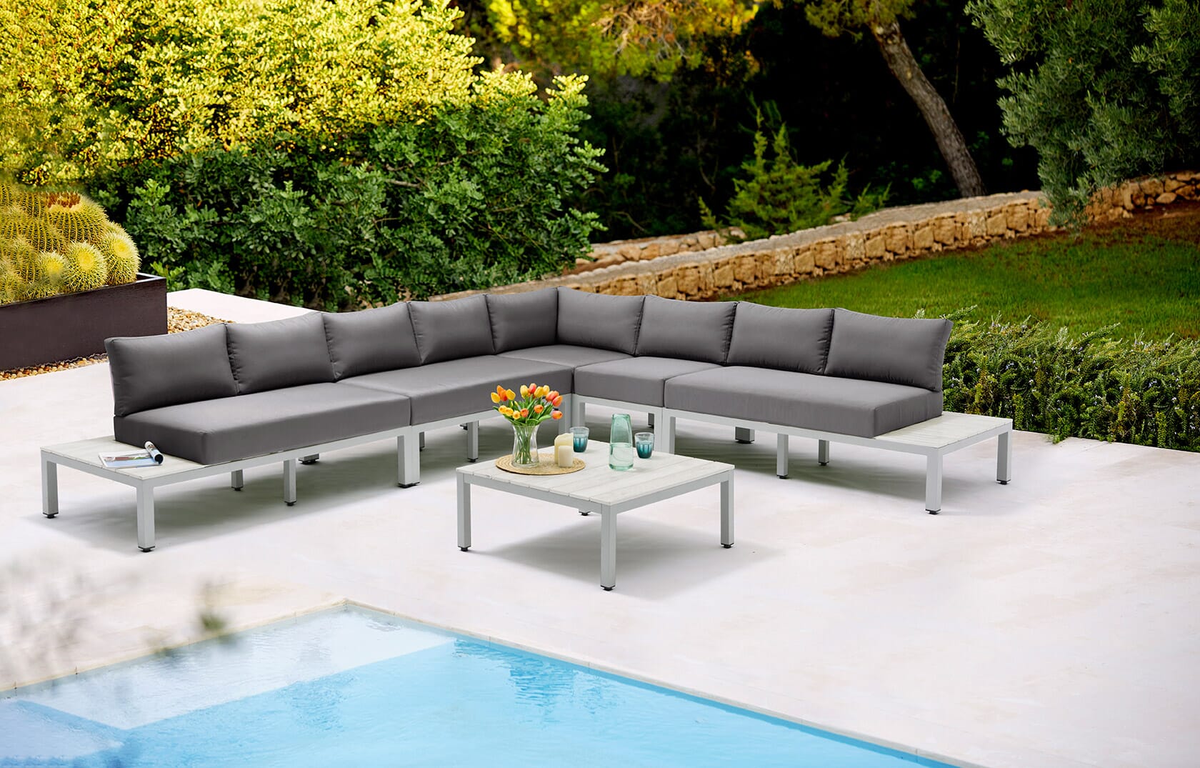 Miami Modular Outdoor Lounge Set Coffee Table
