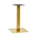 Contemporary Indoor/Outdoor Metal Square Table Base in Gold (18” x 18