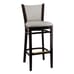 Fully Upholstered Solid Beechwood Restaurant Bar Stool with Nailhead Trim