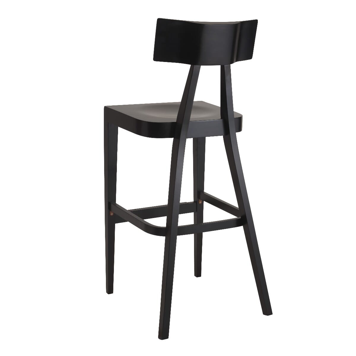 Espresso Wood Contemporary Restaurant Bar Stool