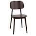 Lola Beech Wood Commercial Chair in Walnut