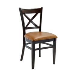 Solid Beech Wood Cross-back Commercial Dining Chair
