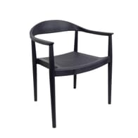 Stackable Resin Restaurant Indoor/Outdoor Chair in Grey 