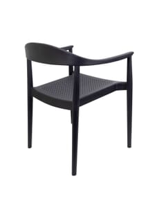 Stackable Resin Restaurant Indoor/Outdoor Chair in Grey 