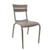 Stackable Aluminum Restaurant Side Chair in Tan