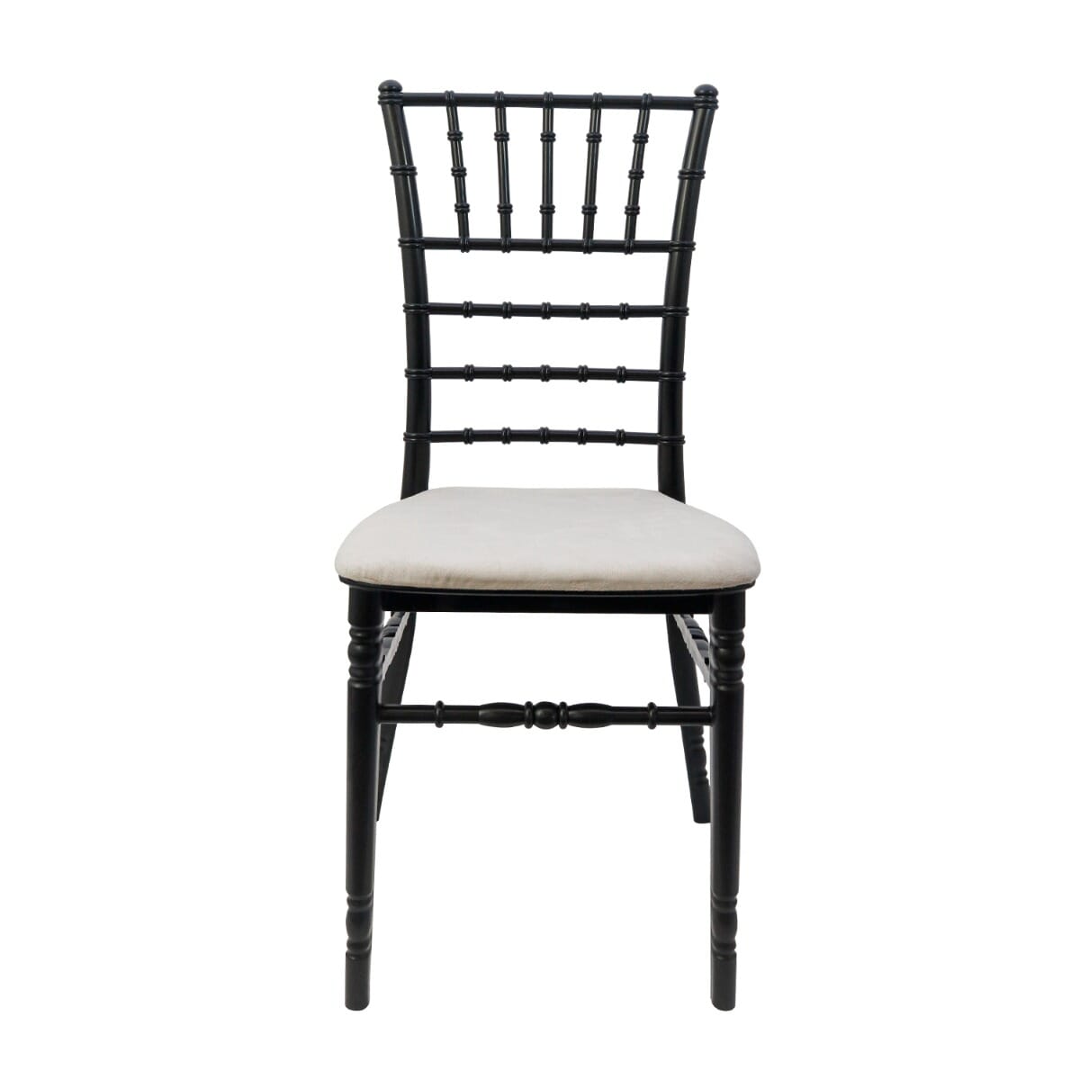 Stackable Chiavari Resin Ballroom Chair in Black