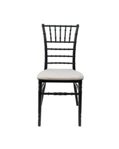 Stackable Chiavari Resin Ballroom Chair in Black 