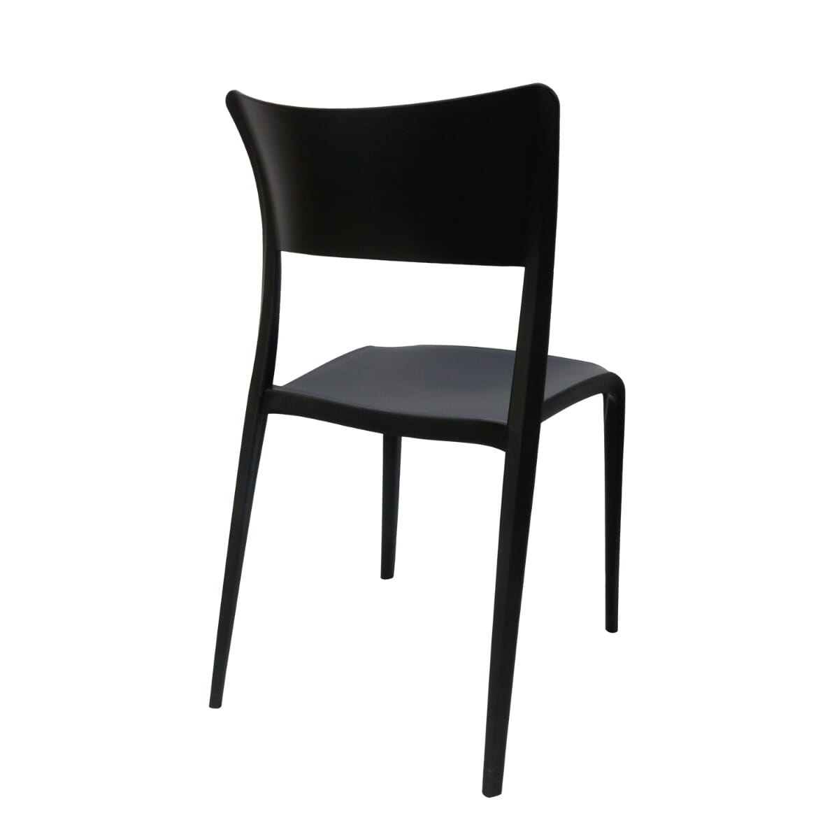 Contemporary Resin Indoor/Outdoor Chair in Black