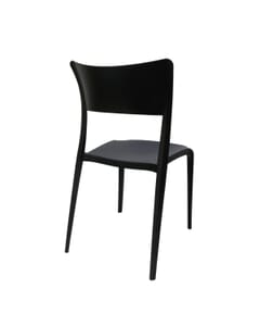 Contemporary Resin Indoor/Outdoor Chair in Black 