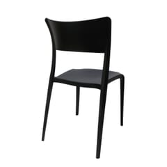 Contemporary Resin Indoor/Outdoor Chair in Black