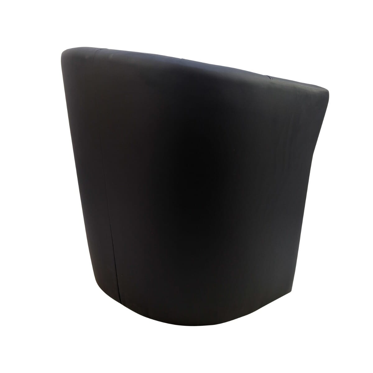 Black Vinyl Tub Chair
