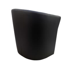Black Vinyl Tub Chair