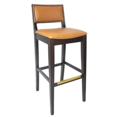 Fully Upholstered Signature Side Bar Stool with Nailhead Trim