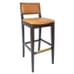 Fully Upholstered Signature Side Bar Stool with Nailhead Trim