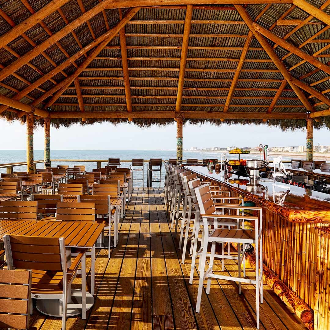 Aluminum & Synthetic Teak Wood Custom Chairs & Table Indoor/Outdoor Set